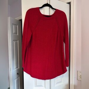 LOFT PLUS Red Knit Sweater